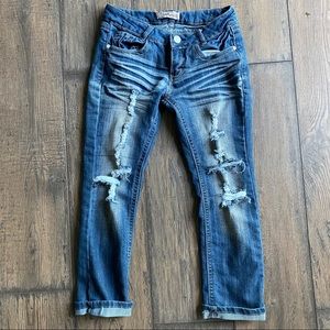 Distressed Jean Capris
